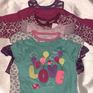 Baby Girl Mixed Top Bundle. Sz 6-9 Mo.
